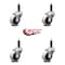 Service Caster 2 Inch Thermoplastic Rubber Wheel 7/8 Inch Expanding Stem Caster SCC, 4PK SCC-EX05S210-TPRS-78-4 - alternate 1